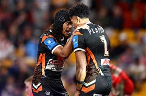 Jahream Bula &Jarome Luai of the Tigers