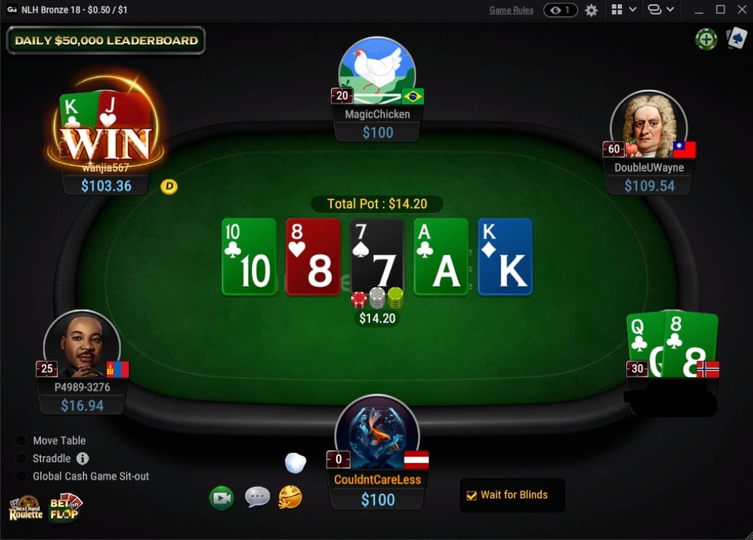 GGPoker Cash Game table GGPoker Cash Game table