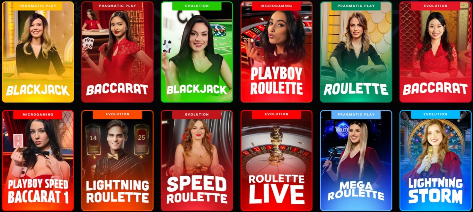 Shuffle Casino Live Casino Lobby