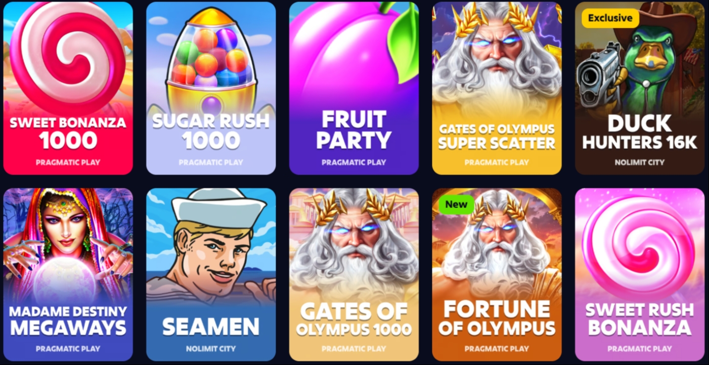 Roobet Casino Slot Lobby