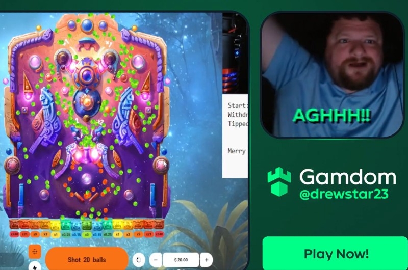 Drewstar23 Magic Plinko Big Win