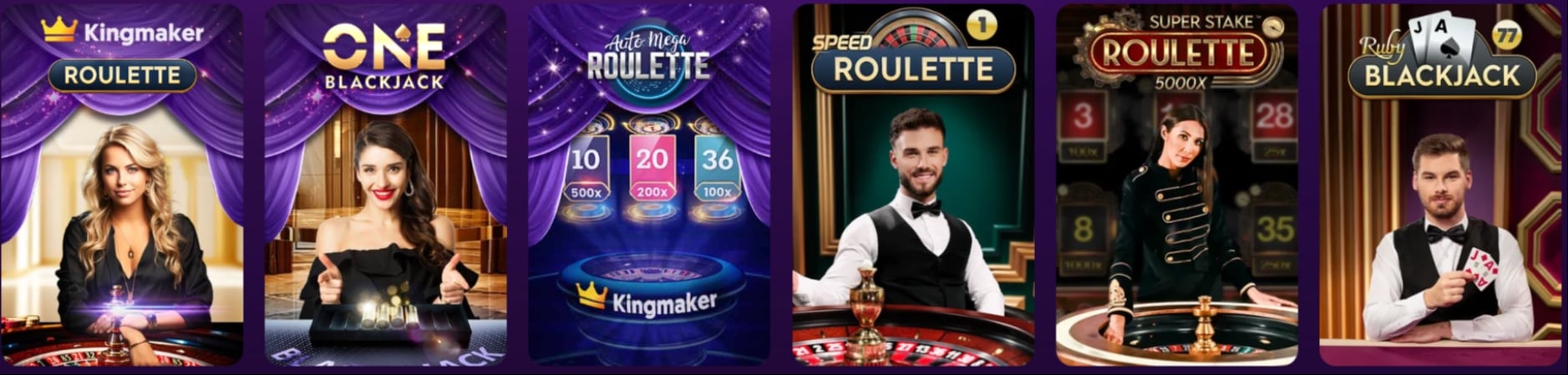 Kingmaker Live Dealer Lobby