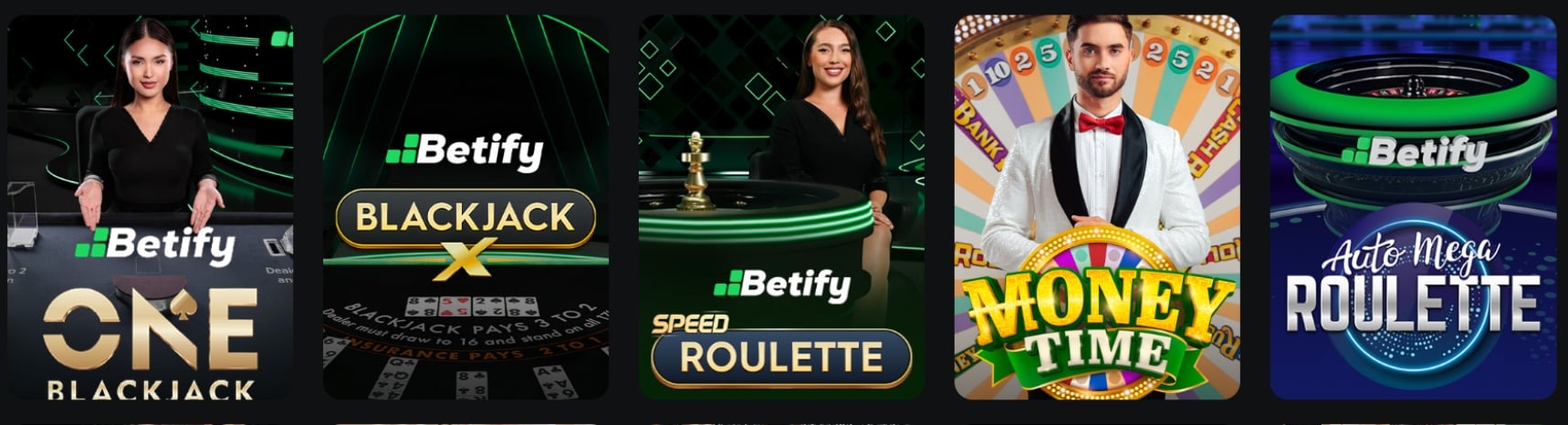 Betify Casino Live Dealer Lobby