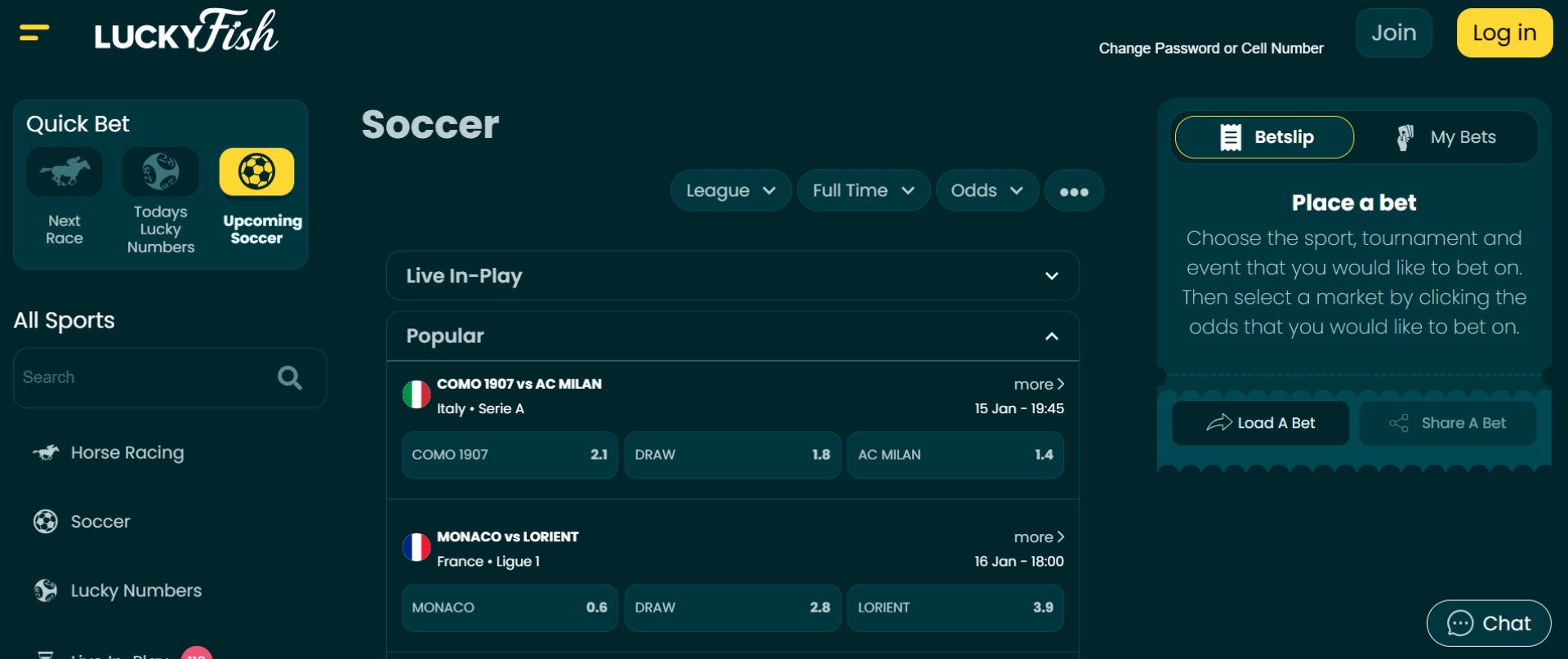LuckyFish.co.za Promo Code NEWBONUS - Get R50 no deposit on sign up