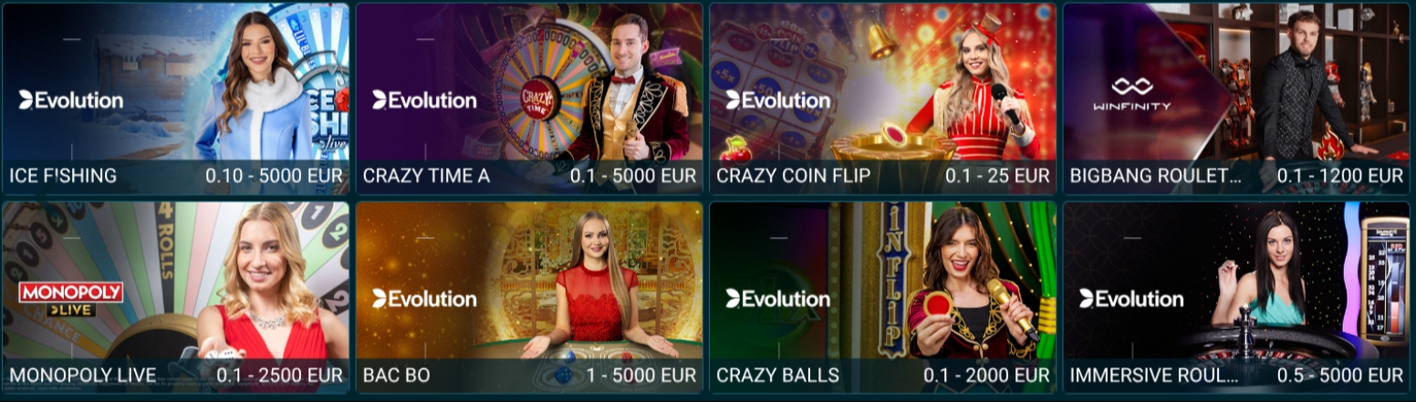 Cold.bet Live Casino Lobby Image