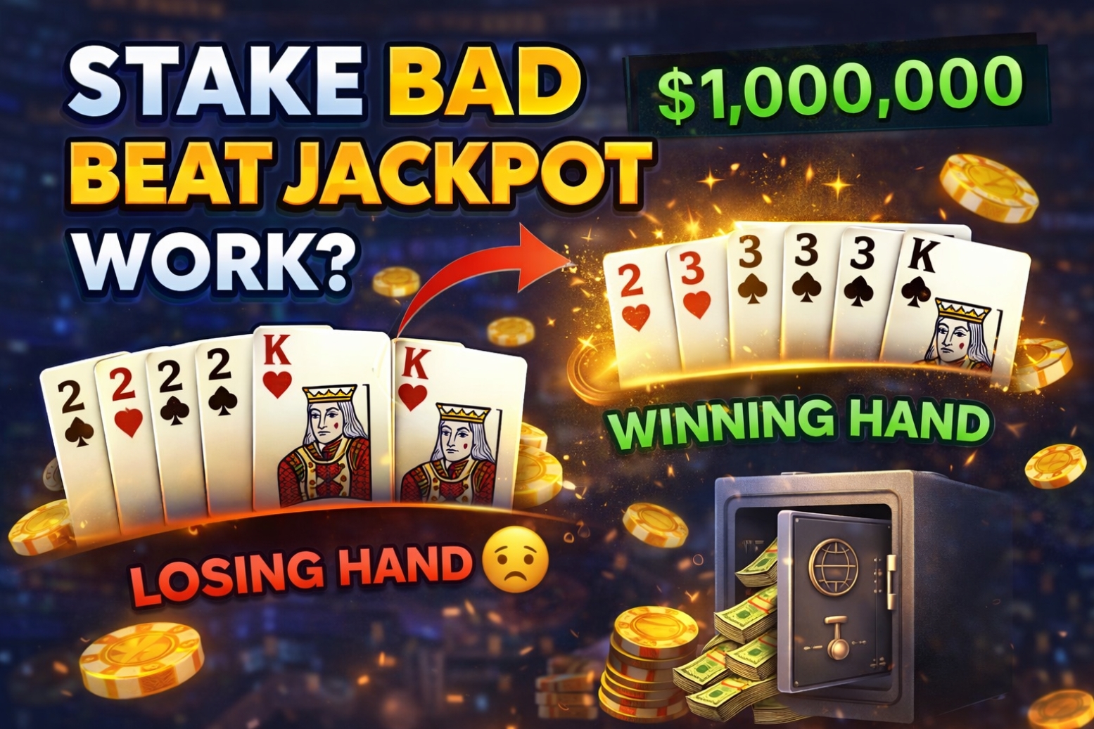 How Does the Stake Bad Beat Jackpot Work?