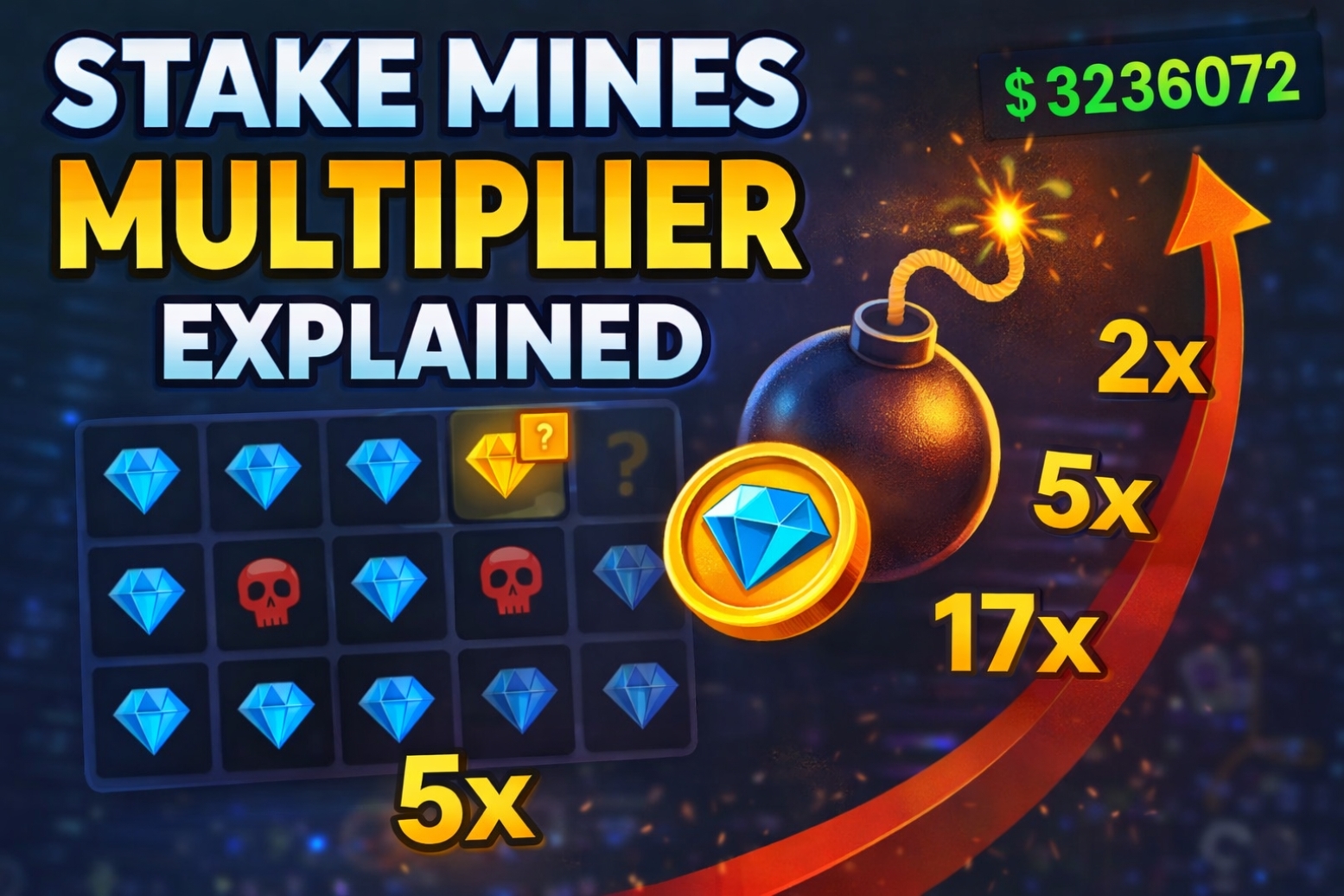 How Does the Stake Mines Multiplier Work?