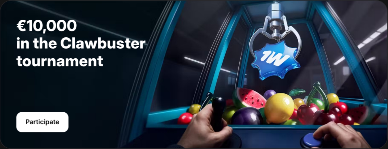 1Win Casino Homepage Image
