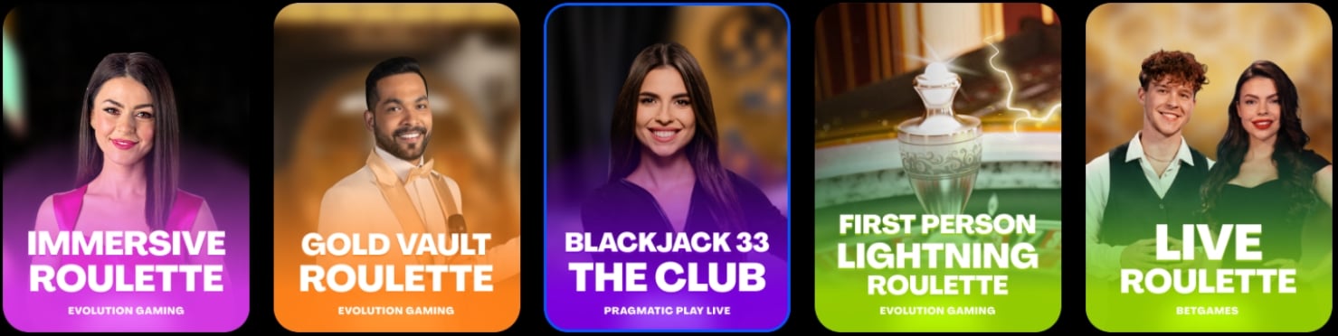 Bluff.com Live Dealer Lobby Image