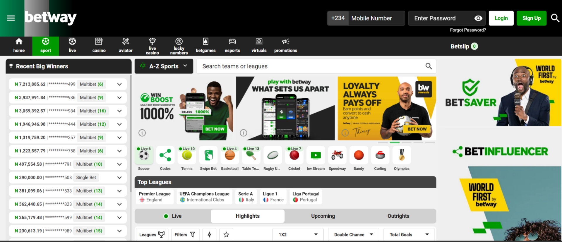 Betway Nigeria Home Betway Nigeria Home