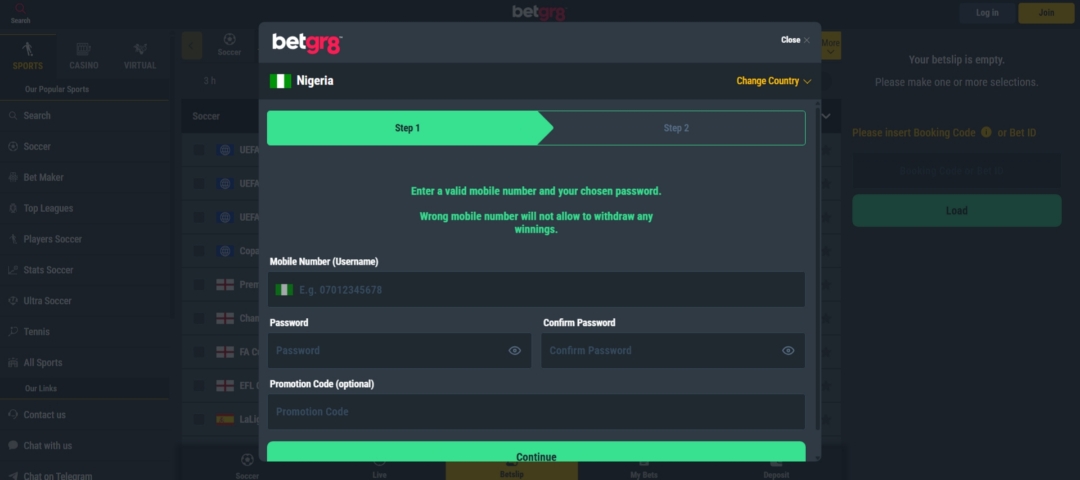 Betgr8 Registration Betgr8 Registration