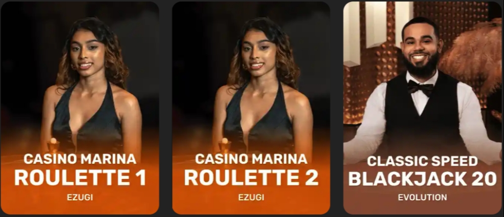 JabulaBets Live Casino Lobby Image