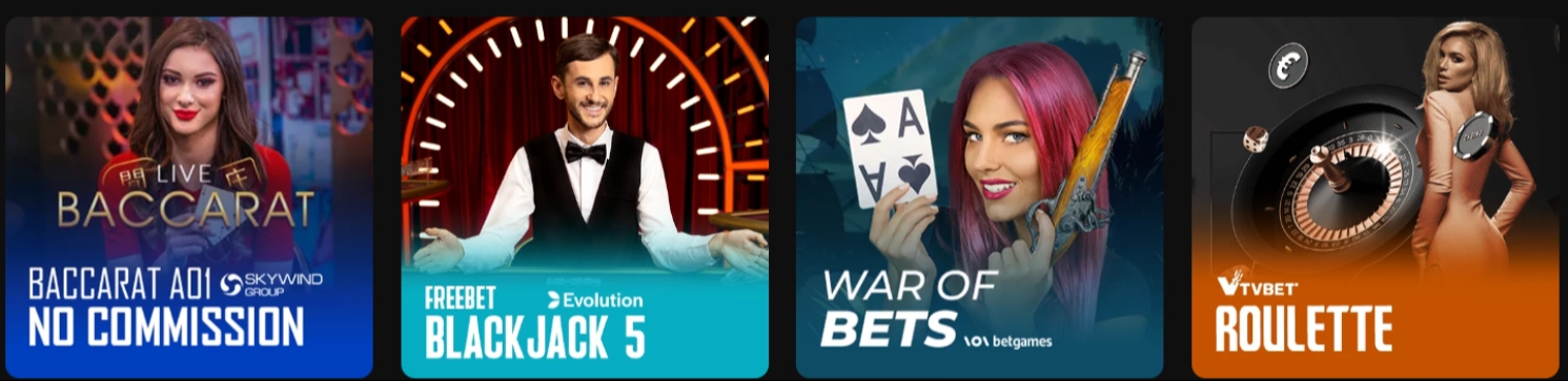 Realbet Live Casino Lobby Image