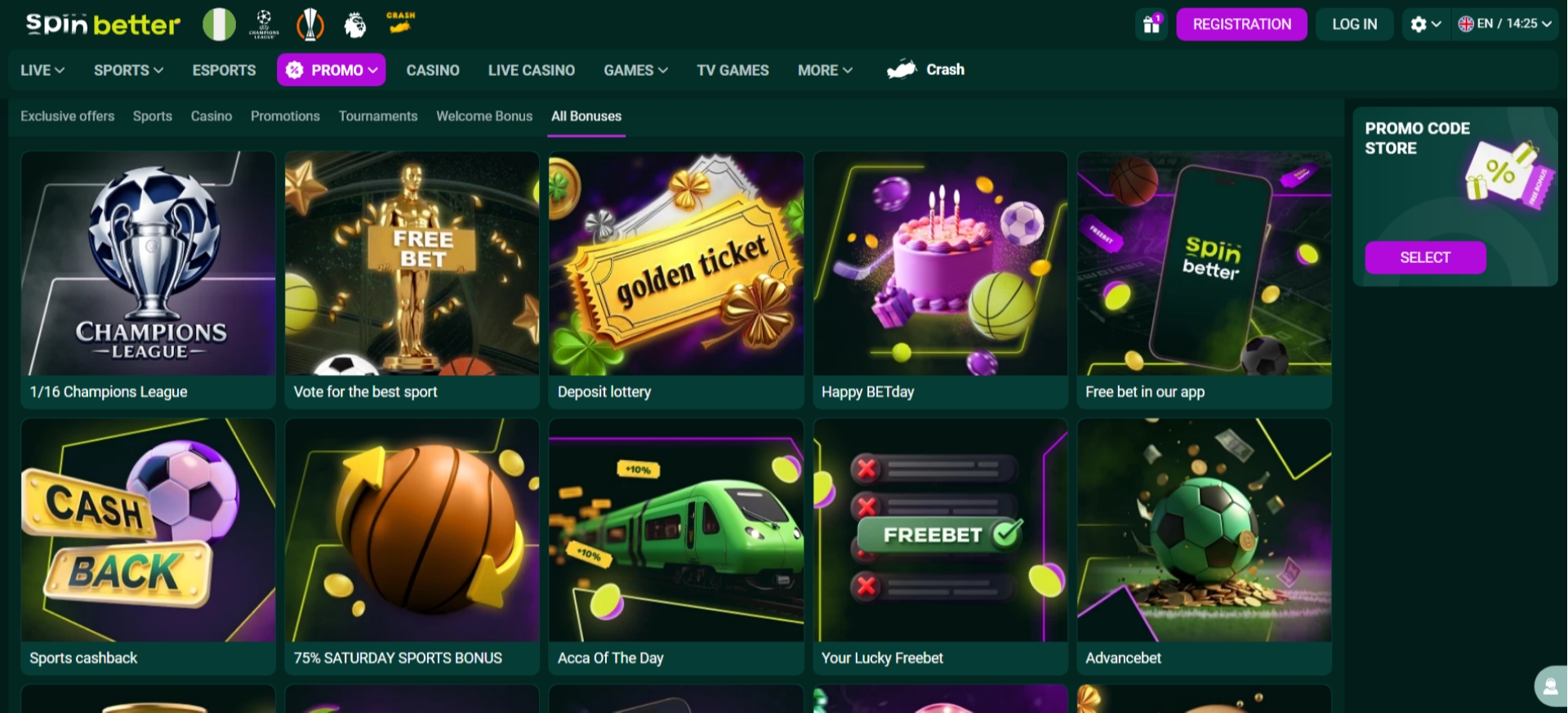 Spinbetter Promotions