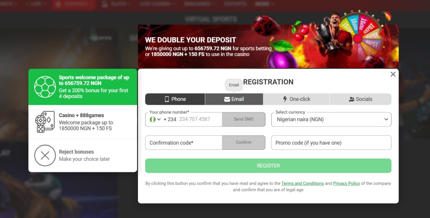 888Starz Registration