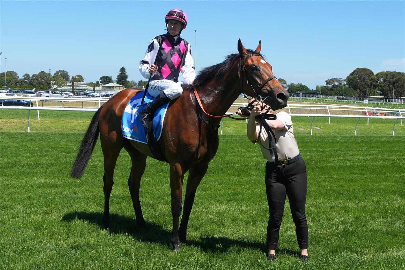 MELBOURNE, AUSTRALIA - FEBRUARY 21: Damian Lane riding Single Choice after winning Race 4, the Stow Storage Autumn Classic during Melbourne Racing at Caulfield Racecourse on February 21, 2026 in Melbourne, Australia. (Photo by Vince Caligiuri/Getty Images)