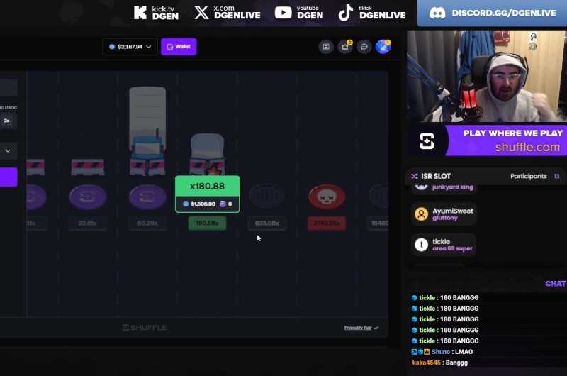 DGen Shuffle Chicken Cashout