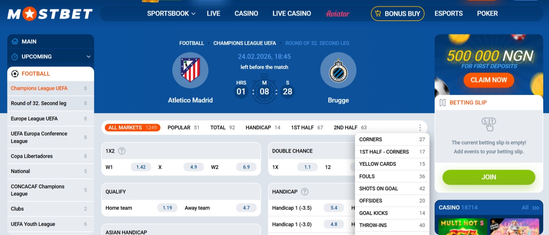 Mostbet Football Bet Types Mostbet Football Bet Types