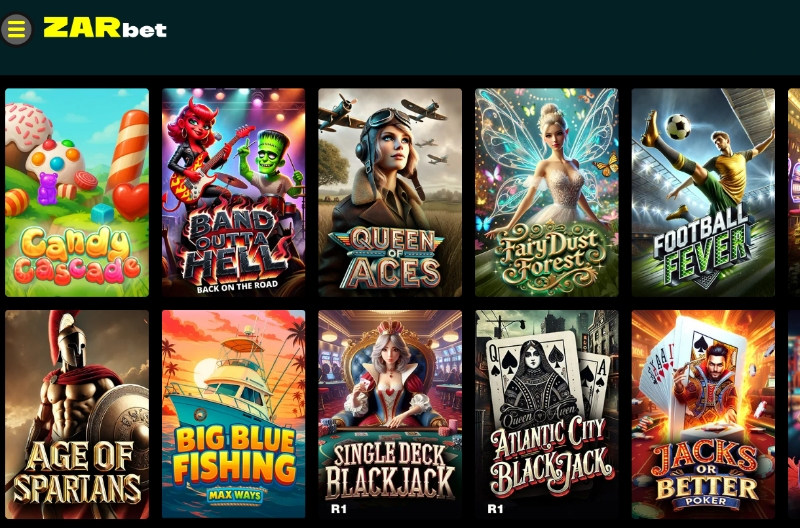 Zarbet Casino Games