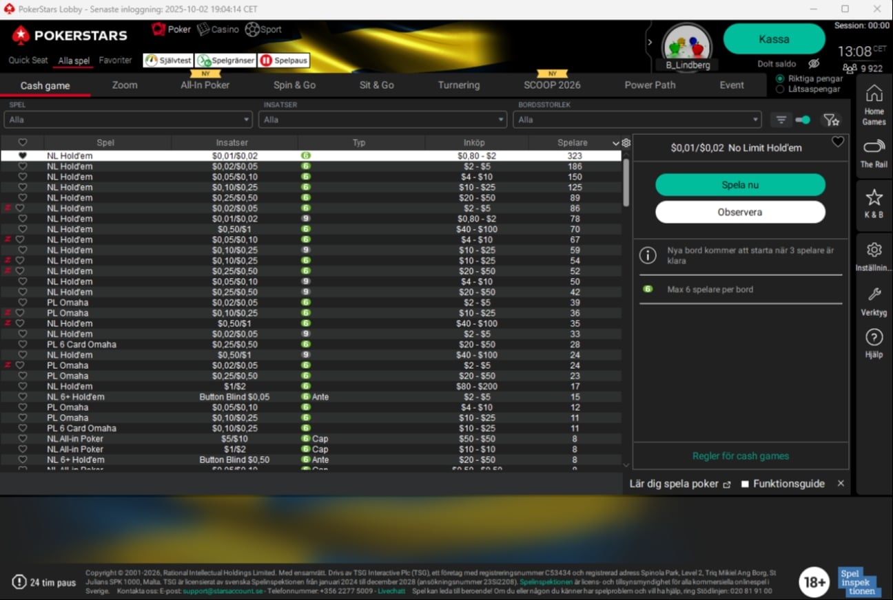 PokerStars Lobby 2026 PokerStars Lobby 2026