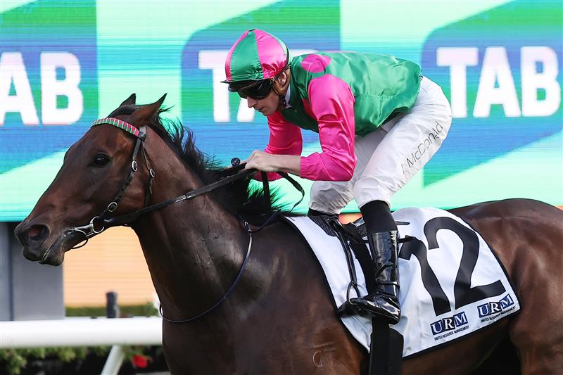 SYDNEY, AUSTRALIA - FEBRUARY 28: James McDonald riding Mal Coupe win Race 10 United Resource Management during Sydney Racing at Royal Randwick Racecourse on February 28, 2026 in Sydney, Australia. (Photo by Jeremy Ng/Getty Images)