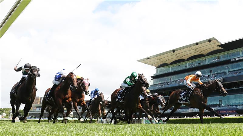 SYDNEY, AUSTRALIA - FEBRUARY 28: Tim Clark riding Bryant win Race 1 Midway during Sydney Racing at Royal Randwick Racecourse on February 28, 2026 in Sydney, Australia. (Photo by Jeremy Ng/Getty Images)