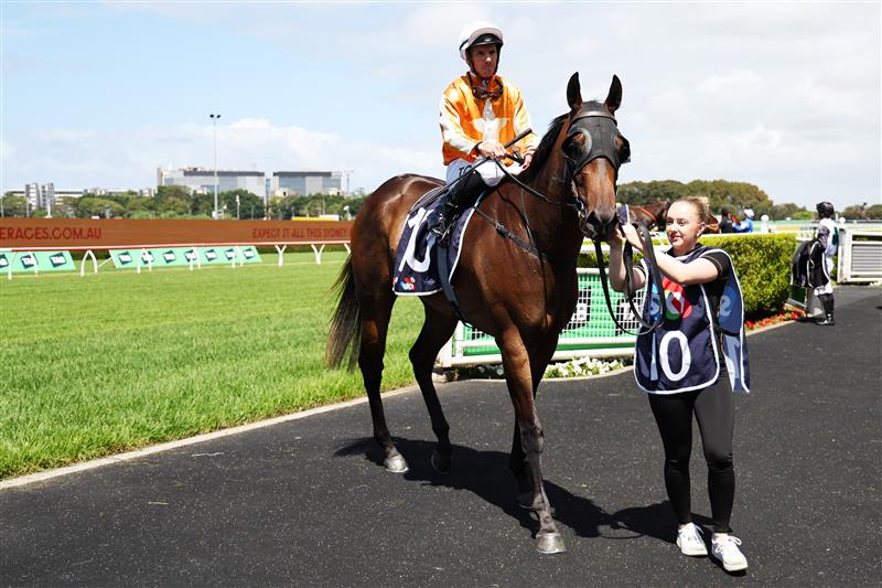 SYDNEY, AUSTRALIA - FEBRUARY 28: Tim Clark riding Bryant win Race 1 Midway during Sydney Racing at Royal Randwick Racecourse on February 28, 2026 in Sydney, Australia. (Photo by Jeremy Ng/Getty Images)