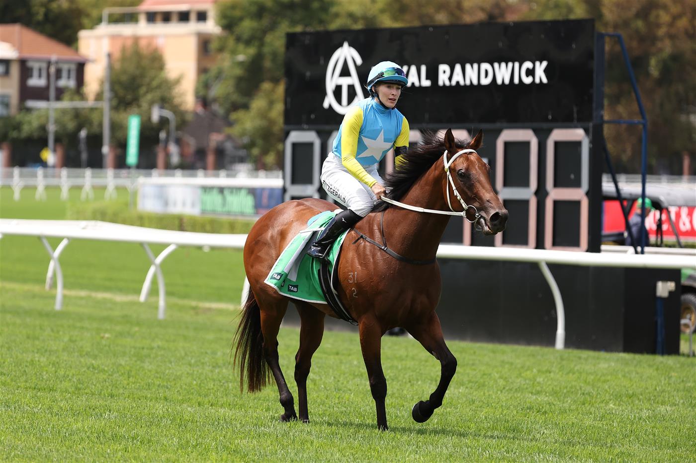 SYDNEY, AUSTRALIA - FEBRUARY 28: Mollie Fitzgerald riding Brave Xena win Race 2 Tab Highway Handicap during Sydney Racing at Royal Randwick Racecourse on February 28, 2026 in Sydney, Australia. (Photo by Jeremy Ng/Getty Images)