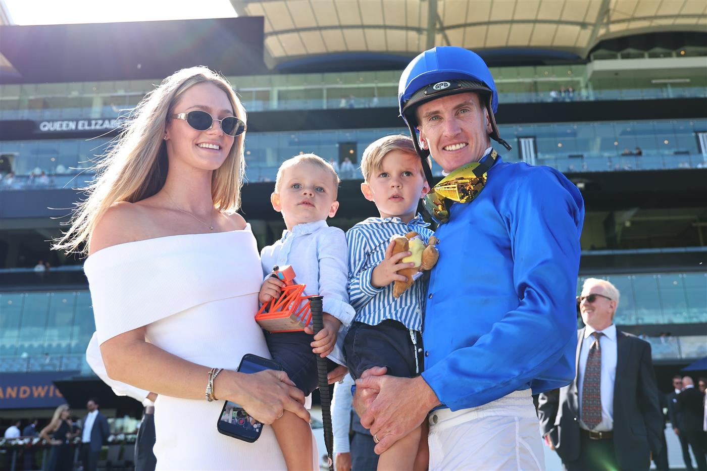 SYDNEY, AUSTRALIA - FEBRUARY 28: Chad Schofield riding Tempted win Race 7 The Chase Surround Stakes during Sydney Racing at Royal Randwick Racecourse on February 28, 2026 in Sydney, Australia. (Photo by Jeremy Ng/Getty Images)