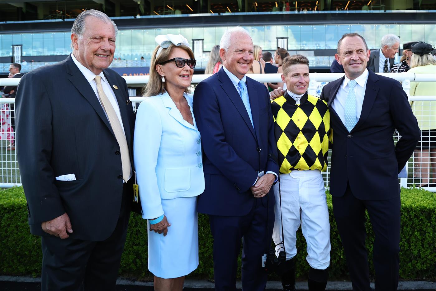 SYDNEY, AUSTRALIA - FEBRUARY 28: James McDonald riding Autumn Glow win Race 8 TAB Verry Elleegant Stakes during Sydney Racing at Royal Randwick Racecourse on February 28, 2026 in Sydney, Australia. (Photo by Jeremy Ng/Getty Images)