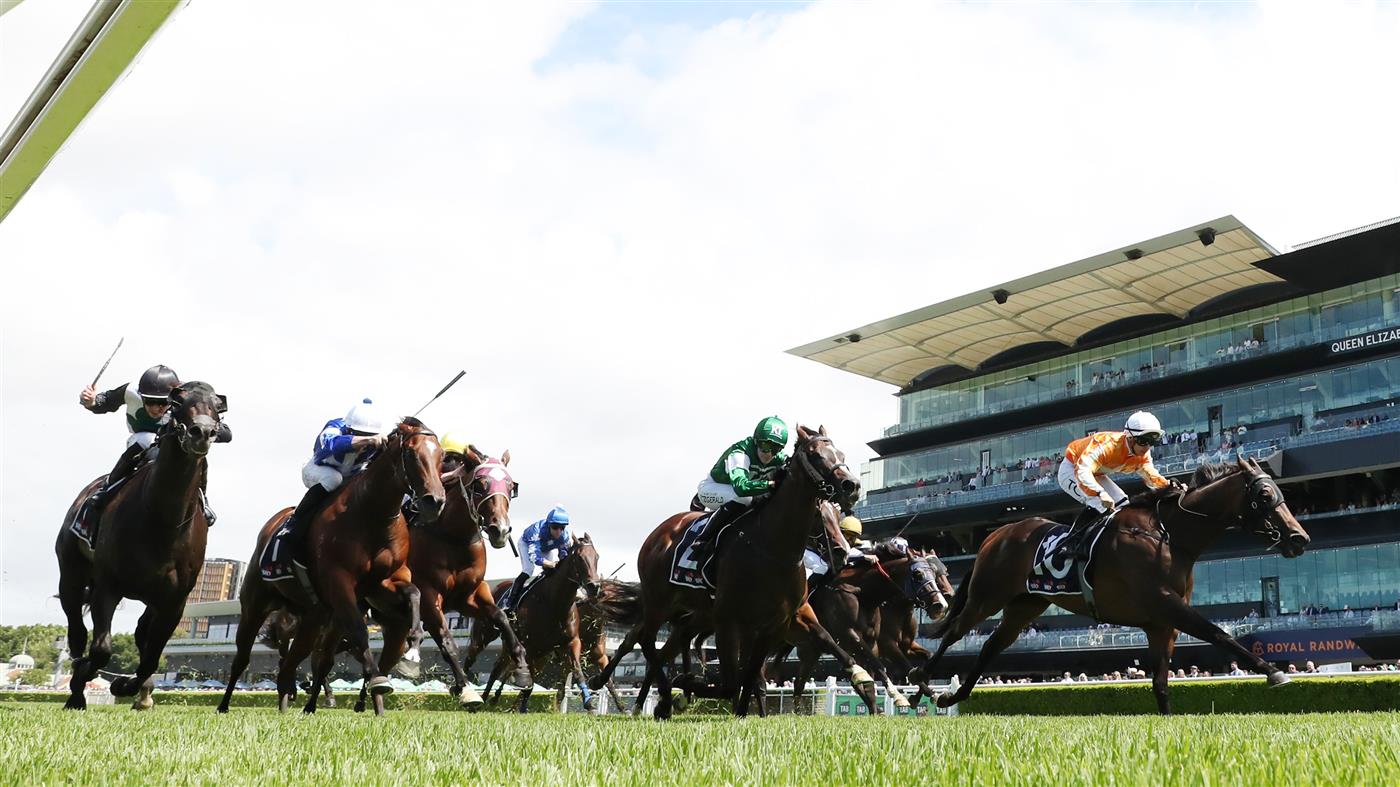 SYDNEY, AUSTRALIA - FEBRUARY 28: Tim Clark riding Bryant win Race 1 Midway during Sydney Racing at Royal Randwick Racecourse on February 28, 2026 in Sydney, Australia. (Photo by Jeremy Ng/Getty Images)
