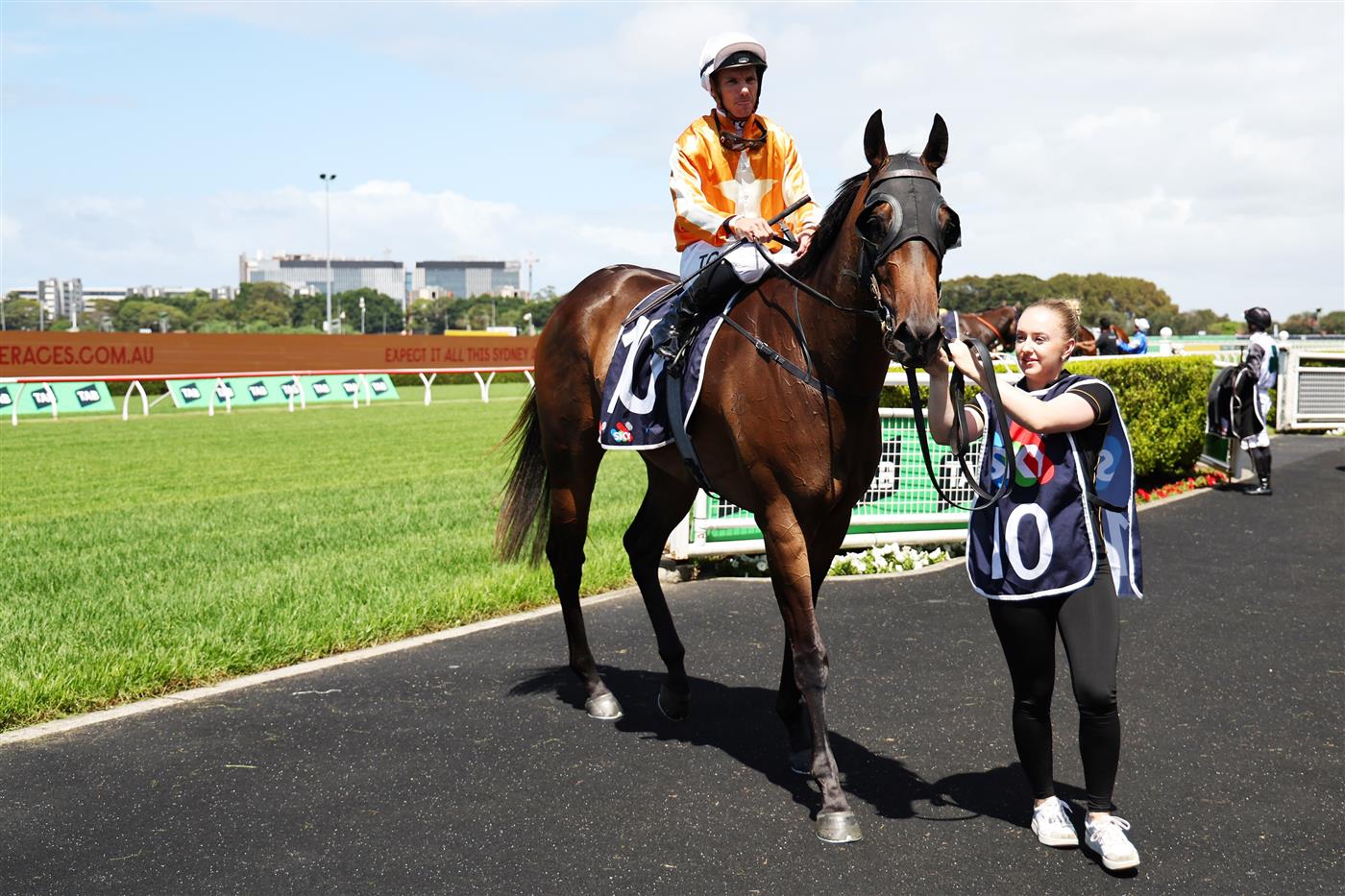 SYDNEY, AUSTRALIA - FEBRUARY 28: Tim Clark riding Bryant win Race 1 Midway during Sydney Racing at Royal Randwick Racecourse on February 28, 2026 in Sydney, Australia. (Photo by Jeremy Ng/Getty Images)