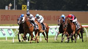 SYDNEY, AUSTRALIA - FEBRUARY 28: Zac Lloyd riding Spicy Miss win Race 4 Sintoro Sweet Embrace Stakes during Sydney Racing at Royal Randwick Racecourse on February 28, 2026 in Sydney, Australia. (Photo by Jeremy Ng/Getty Images)