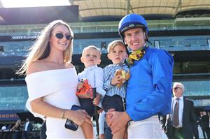 SYDNEY, AUSTRALIA - FEBRUARY 28: Chad Schofield riding Tempted win Race 7 The Chase Surround Stakes during Sydney Racing at Royal Randwick Racecourse on February 28, 2026 in Sydney, Australia. (Photo by Jeremy Ng/Getty Images)