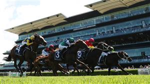 SYDNEY, AUSTRALIA - FEBRUARY 28: Tommy Berry riding Campione D'italia to win Race 5, the Skyline Stakes. (Getty)