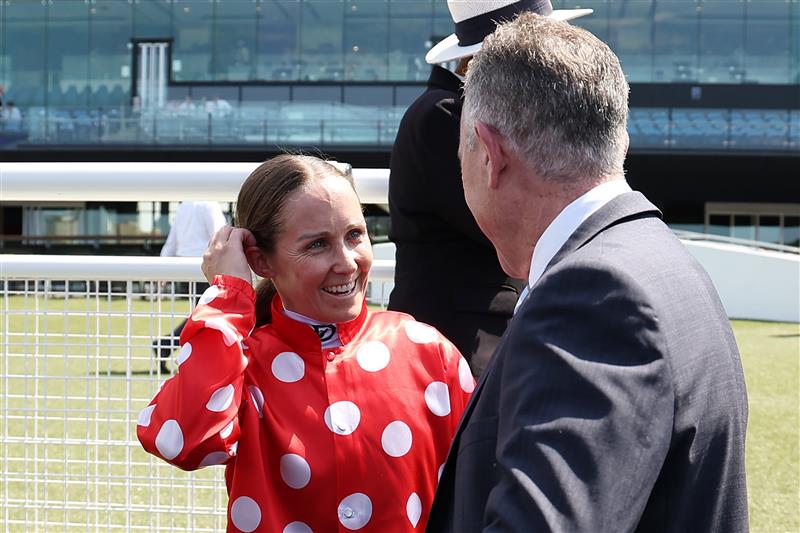 SYDNEY, AUSTRALIA - MARCH 07: Trainer Craig Carmody looks on after Rachel King riding Zenmaster   win Race 1 Midway during Sydney Racing at Royal Randwick Racecourse on March 07, 2026 in Sydney, Australia. (Photo by Jeremy Ng/Getty Images)