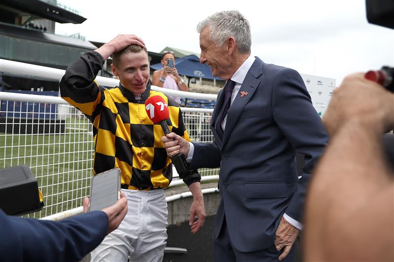 SYDNEY, AUSTRALIA - MARCH 07: James McDonald  riding Joliestar  win Race 9 Super Seth @ Coolmore Canterbury Stakes during Sydney Racing at Royal Randwick Racecourse on March 07, 2026 in Sydney, Australia. (Photo by Jeremy Ng/Getty Images)