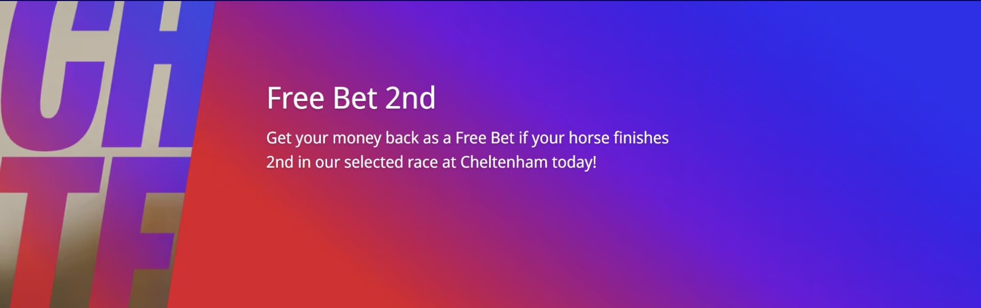 Betfred Free Bet If Second at Cheltenham