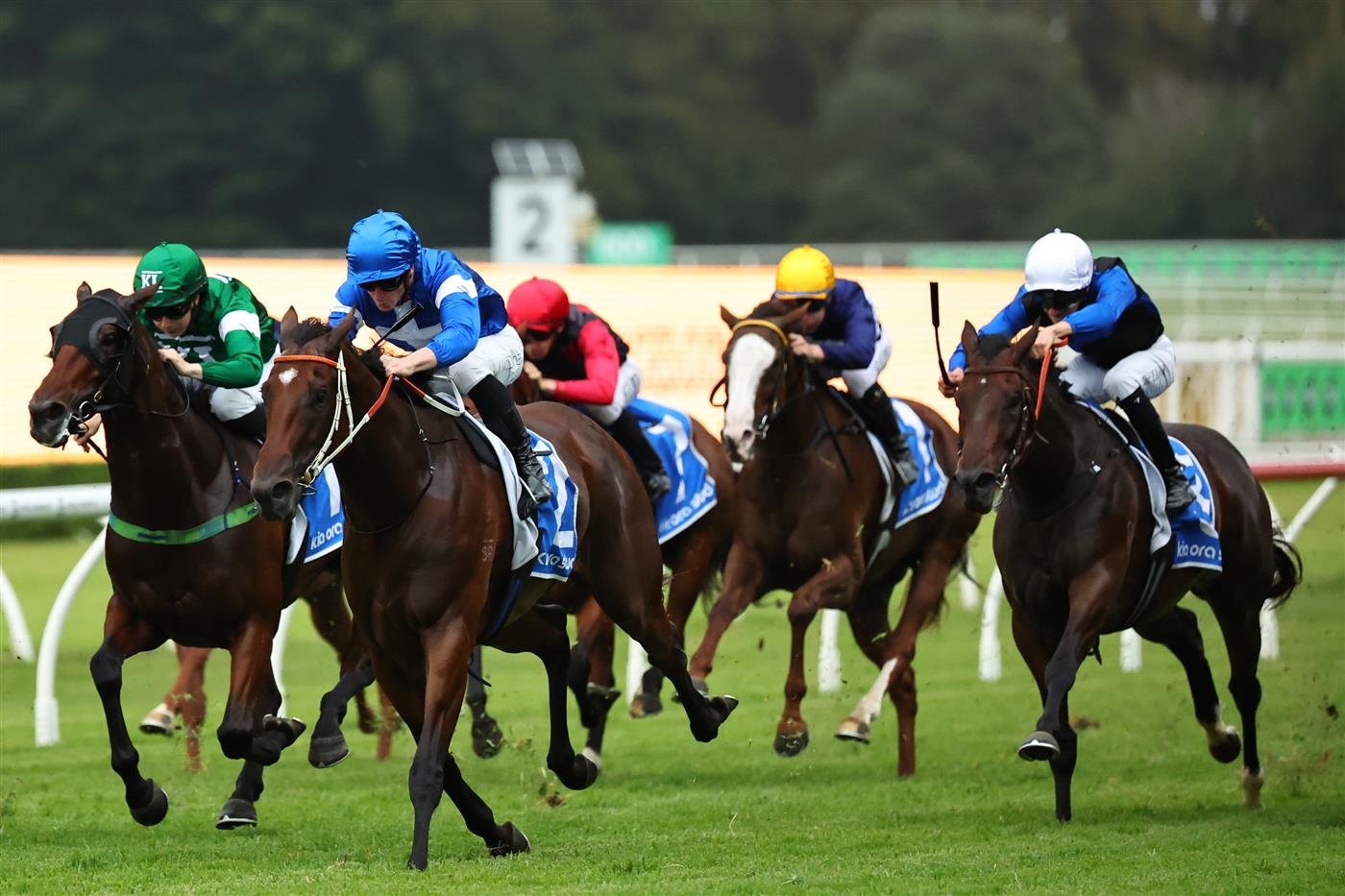 SYDNEY, AUSTRALIA - MARCH 07: James McDonald riding Gangsta Granny win Race 10 Kia Ora Wenona Girl Quality during Sydney Racing at Royal Randwick Racecourse on March 07, 2026 in Sydney, Australia. (Photo by Jeremy Ng/Getty Images)