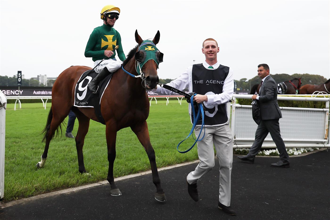 SYDNEY, AUSTRALIA - MARCH 07: Luke Nolen riding Sheza Alibi  win Race 8 The Agency Randwick Guineas during Sydney Racing at Royal Randwick Racecourse on March 07, 2026 in Sydney, Australia. (Photo by Jeremy Ng/Getty Images)