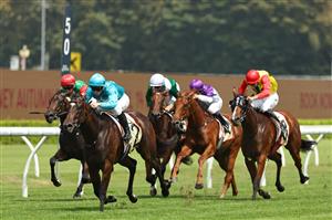 SYDNEY, AUSTRALIA - MARCH 07: James McDonald riding Chayan win Race 3 Petaluma Reisling Stakes during Sydney Racing at Royal Randwick Racecourse on March 07, 2026 in Sydney, Australia. (Photo by Jeremy Ng/Getty Images)