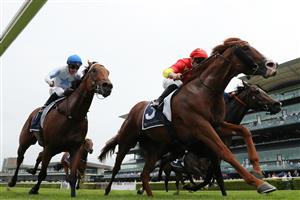 SYDNEY, AUSTRALIA - MARCH 07: James McDonald  riding Beadman win Race 5 All Occasion Cruises Fireball Stakes during Sydney Racing at Royal Randwick Racecourse on March 07, 2026 in Sydney, Australia. (Photo by Jeremy Ng/Getty Images)