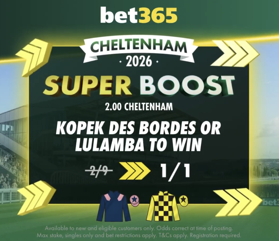 bet365 Super Boost Image for the Arkle