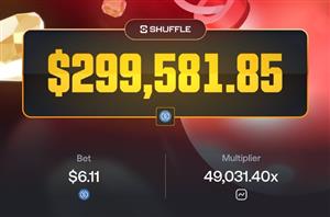 299k Shuffle Mines Win