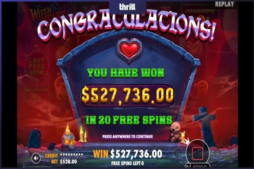 528K Slot Win at Thrill
