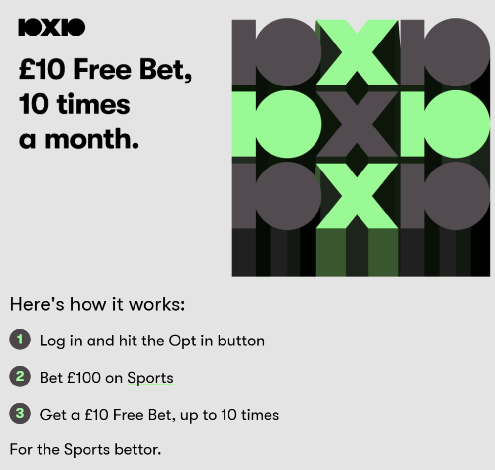 10bet £10 Free Bet Promotions 10bet £10 Free Bet Promotions