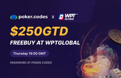 $250 GTD PokerCodes x WPT Global Freebuy on Thursdays