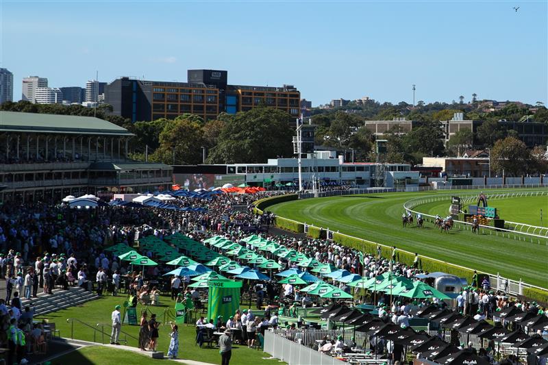 SYDNEY, AUSTRALIA - APRIL 11: General view during Race 3 The TAB Percy Sykes Stakes during Sydney Racing at Royal Randwick Racecourse on April 11, 2026 in Sydney, Australia. (Photo by Jason McCawley/Getty Images)