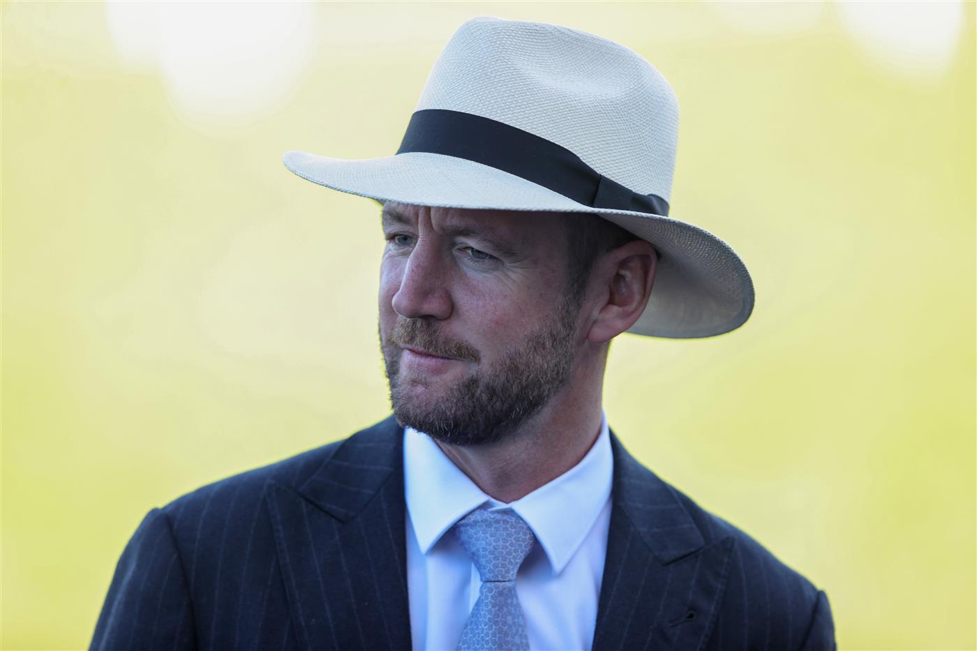 SYDNEY, AUSTRALIA - APRIL 11: Ciaron Maher trainer of Tempted ridden by Chad Schofield riding looks on after winning Race 6 The Arrowfield 3YO Sprint during Sydney Racing at Royal Randwick Racecourse on April 11, 2026 in Sydney, Australia. (Photo by Jason McCawley/Getty Images)
