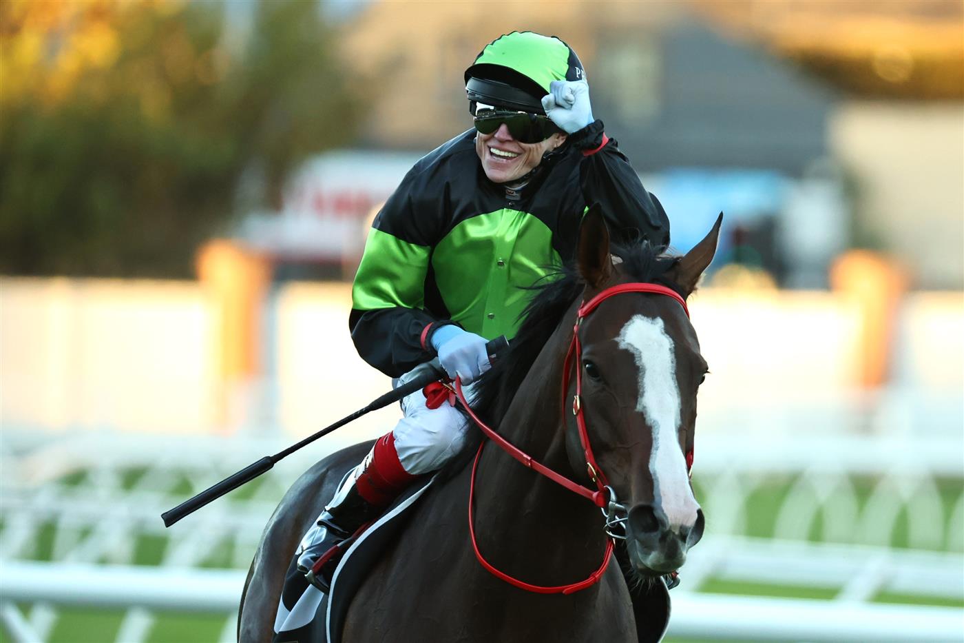 SYDNEY, AUSTRALIA - APRIL 11: Craig Williams riding In Flight win Race 10 Tresemme Sapphire Stakes during Sydney Racing at Royal Randwick Racecourse on April 11, 2026 in Sydney, Australia. (Photo by Jeremy Ng/Getty Images)